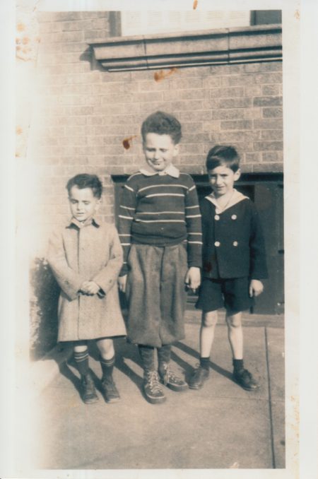 Leon, Brother Herbie and Malcolm in 1942