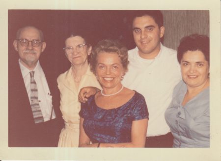 1959, Uncle Rabbi Aaron and Wife, Herbie’s Mother-in-law, Leon, and Mother Sara