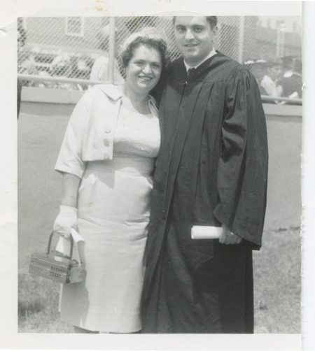 1960_Leon’s Graduation with Mother Sara