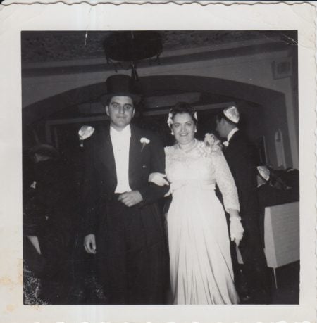 1963: Leon at a Wedding with Mother Sara