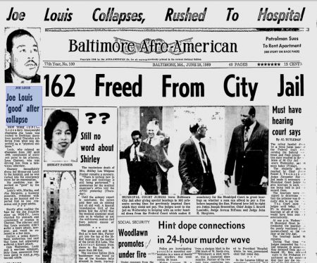 Leon is mentioned in an item about Joe Louis in Baltimore. 1969.06.28