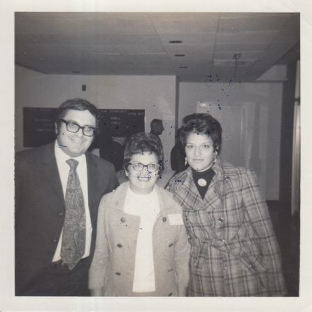 1970: Leon Charney, his Mother Sara, and Sister Bryna on a trip to Israel