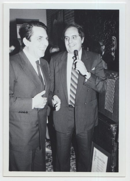 1986.05.07: Reception. Francesco Corrias & Leon Charney