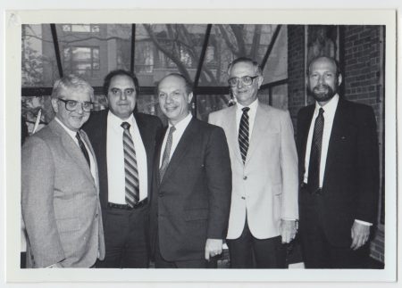 City of NY Honoring Charney Reception: Jerry Chazen, Leon Charney, Arthur Schneier, Robert Lipshutz, Freidberg
