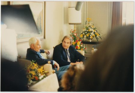 Special Counsel Filming, Ben Uri and Leon Charney, 1987