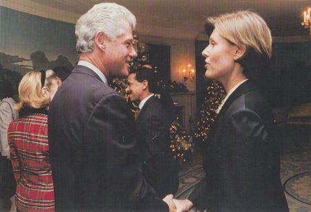 1996_Clinton and Tzili_White House