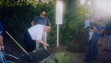 Charney Educational Center, Rubi Rivlin Planting with Leon