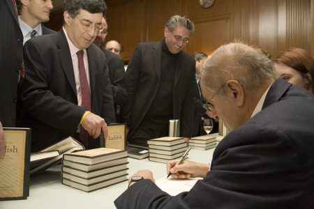 2007.05.12: Kaddish Book Launch, Leon Charney Signing books