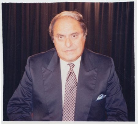 Portrait of Leon in a Blue Suit, age 58 (estimated)
