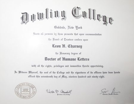 Degree from Dowling College