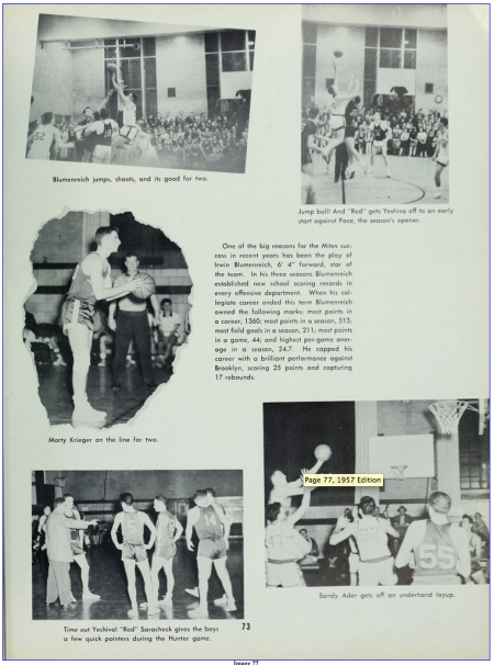 Basketball Blurbs from Yeshiva University Yearbook